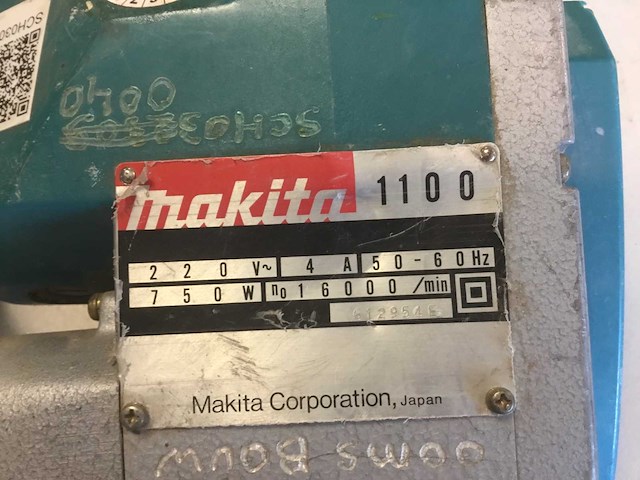 Makita 1100 schaafmachine (2x) - afbeelding 2 van  5
