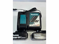 Makita 18v 5ah bl1850b accu (2x) met rc lader