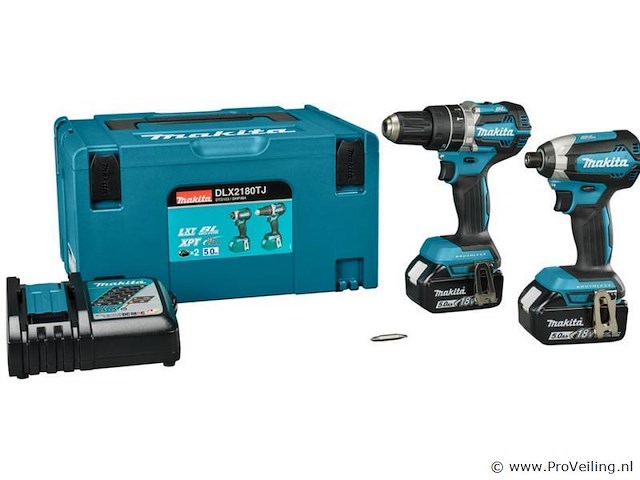 Makita 18v klop/schroefmachine & slagschroevendraaier - afbeelding 1 van  1