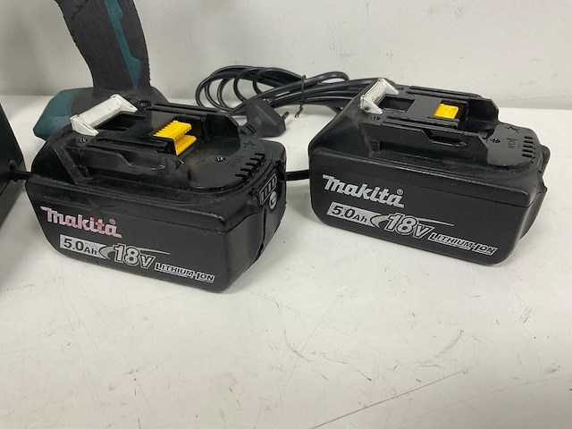 Makita 18v lxt combokit; klopboormachine & slagmoersleutel - afbeelding 5 van  9