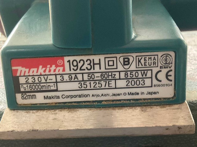 Makita 1923h schaafmachine - afbeelding 3 van  3