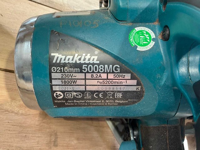 Makita 5008mg cirkelzaagmachine - afbeelding 5 van  6
