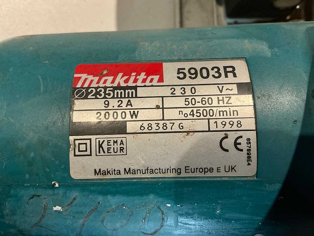 Makita 5903r cirkelzaagmachine - afbeelding 5 van  5