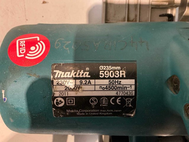 Makita 5903r cirkelzaagmachine - afbeelding 5 van  5