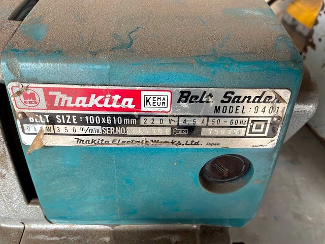 Makita 940 bandschuurmachine - afbeelding 5 van  5