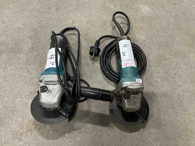 Makita 9558hnr haakse slijpmachine - afbeelding 2 van  4