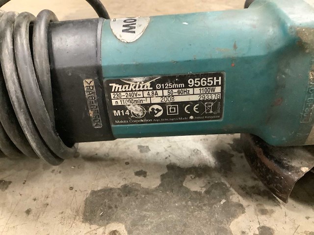 Makita 9565h haakse slijpmachine - afbeelding 3 van  3