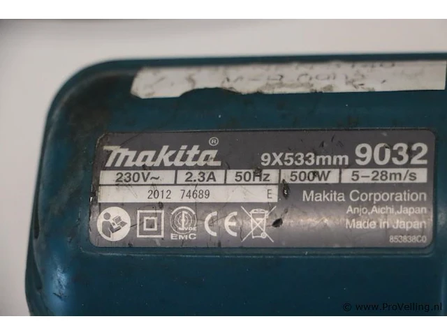 Makita 9x533 mm 9032 bandvijl - afbeelding 2 van  5