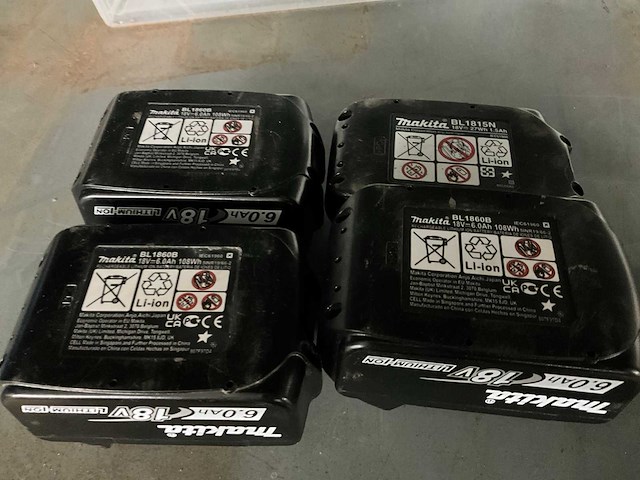 Makita accu (4x) - afbeelding 2 van  2