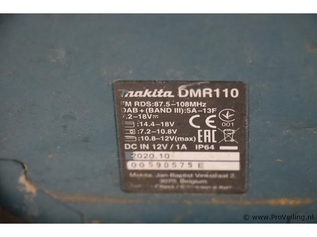 Makita accu bouwradio dmr110 - afbeelding 4 van  5