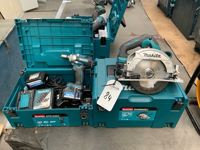 Makita accu gereedschap (2x) - afbeelding 1 van  3