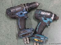 Makita accuboormachine type dhp482 & accu-slagmoersleutel type dtd152 - afbeelding 1 van  6