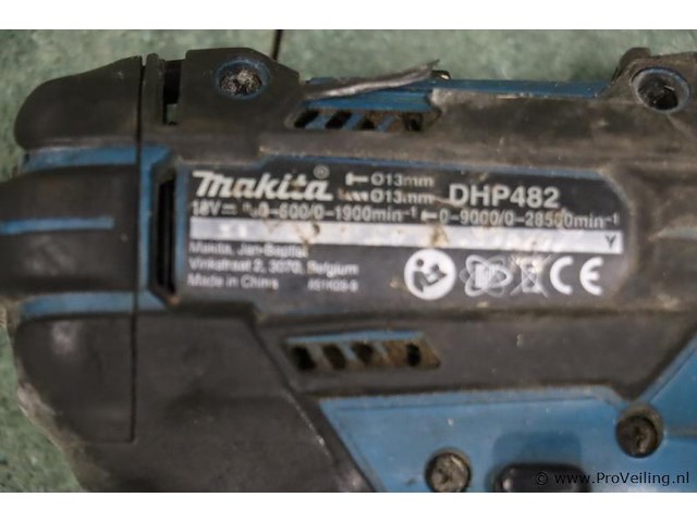 Makita accuboormachine type dhp482 & accu-slagmoersleutel type dtd152 - afbeelding 2 van  6