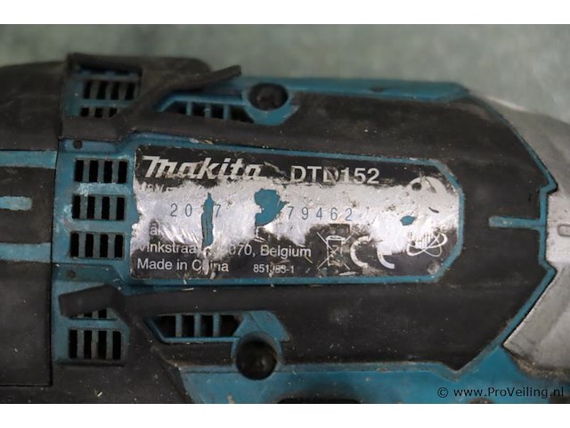 Makita accuboormachine type dhp482 & accu-slagmoersleutel type dtd152 - afbeelding 4 van  6
