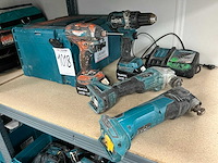 Makita accugereedschap (4x) - afbeelding 1 van  9