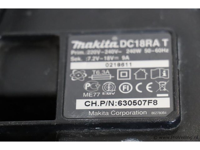 Makita acculader dc18ra 630507f8 - afbeelding 4 van  4