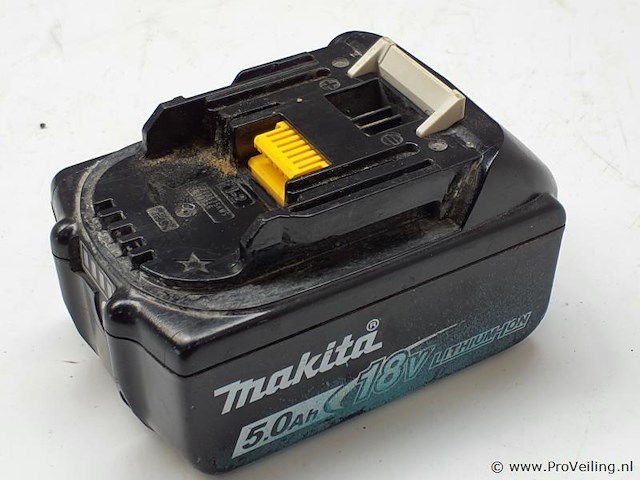 Makita acculader dc18rc t incl. accu 5.0ah, 18v lithium-ion - afbeelding 3 van  7