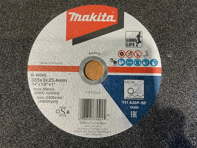 Makita b-10665 slijpschijf ø355 mm (10x) - afbeelding 3 van  3
