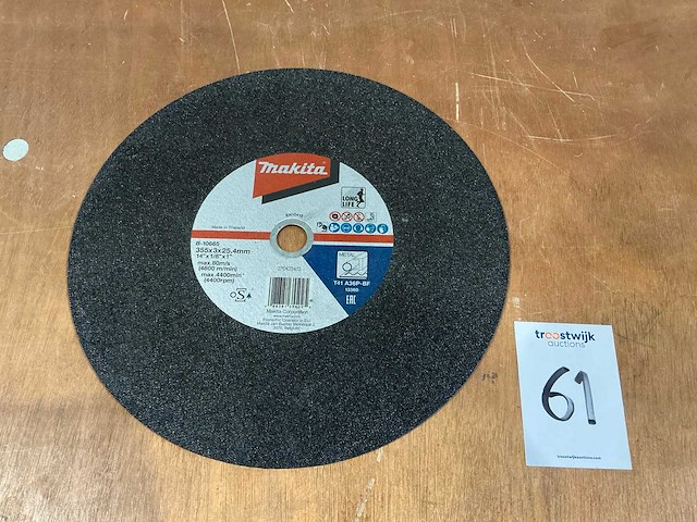 Makita b-10665 slijpschijf ø355 mm (15x) - afbeelding 3 van  3