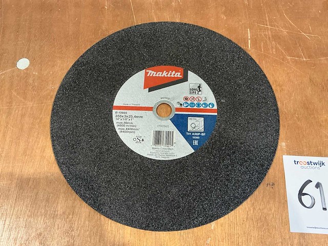 Makita b-10665 slijpschijf ø355 mm (15x) - afbeelding 1 van  3