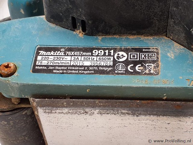 Makita bandschuurmachine 9911 - afbeelding 4 van  4