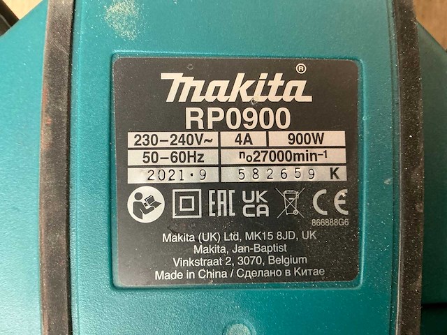 Makita bandschuurmachine en bovenfrees - afbeelding 3 van  6