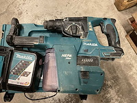 Makita bhr242 sds+ 18v accu combihamer met stofafzuigset - afbeelding 2 van  3