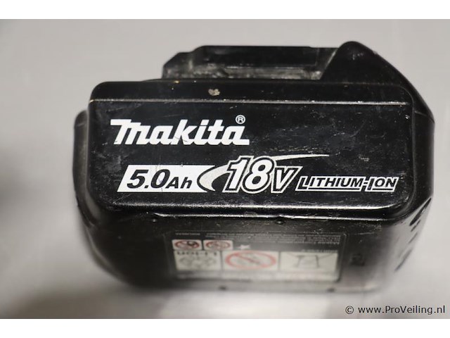 Makita bl 1850b lithium-ion 5.0ah accu, 18v - afbeelding 2 van  3