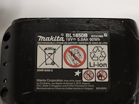 Makita bl 1850b lithium-ion 5.0ah accu, 18v - afbeelding 3 van  3