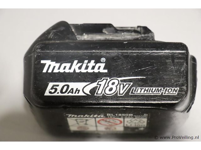 Makita bl 1850b lithium-ion 5.0ah accu, 18v - afbeelding 2 van  3