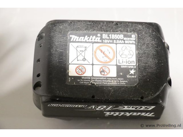 Makita bl 1850b lithium-ion 5.0ah accu, 18v - afbeelding 3 van  3