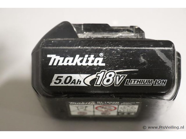 Makita bl 1850b lithium-ion 5.0ah accu, 18v - afbeelding 2 van  3