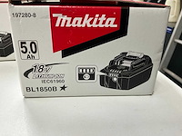 Makita bl1850b accu (2x) - afbeelding 3 van  4