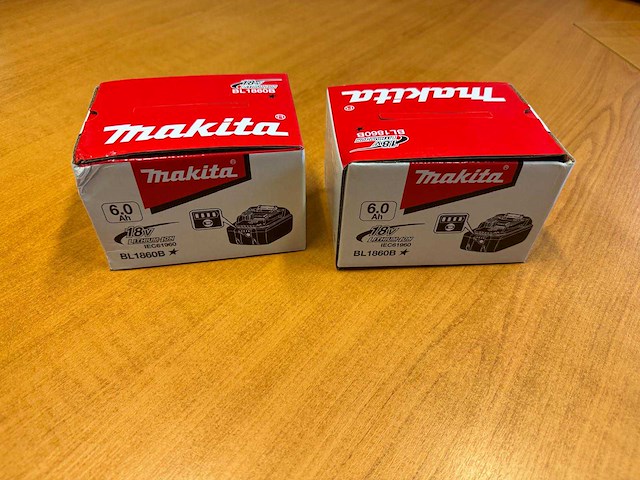 Makita bl1860b accu 18v (2x) - afbeelding 3 van  3