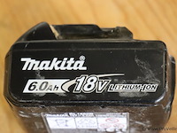 Makita bl1860b lithium-ion accu, 6.0ah, 18v - afbeelding 2 van  5