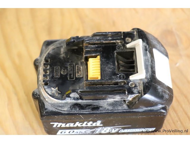 Makita bl1860b lithium-ion accu, 6.0ah, 18v - afbeelding 4 van  5