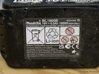 Makita bl1860b lithium-ion accu, 6.0ah, 18v - afbeelding 5 van  5