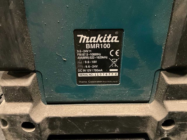 Makita bmr100 bouwradio - afbeelding 4 van  4