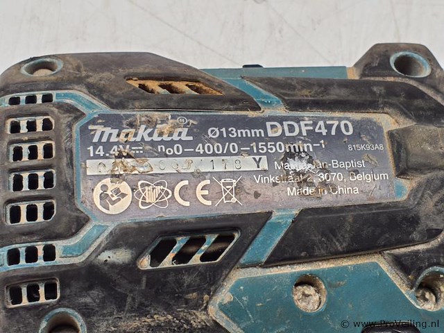 Makita boor- en schroefmachine ddf470, 14.4v - afbeelding 3 van  3