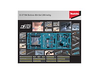 Makita d-37194 bitset 200-delige in koffer - afbeelding 4 van  6