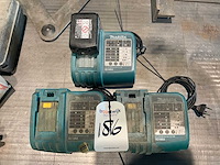 Makita dc18ra lader (3x) - afbeelding 1 van  1