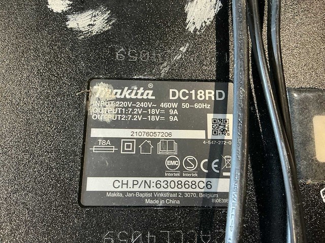 Makita dc18rd acculader - afbeelding 3 van  4
