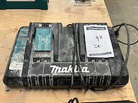 Makita dc18rd duolader (2x) - afbeelding 3 van  3