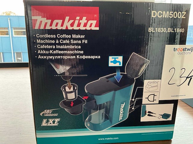 Makita dcm500z koffie machine - afbeelding 2 van  6