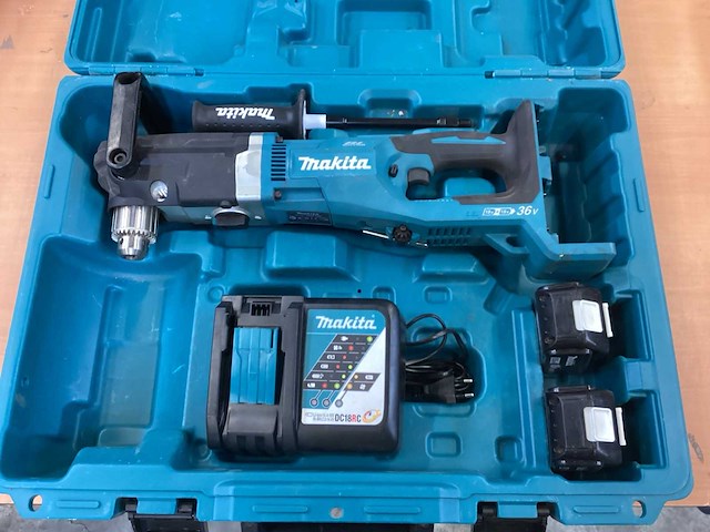Makita dda460 haakse boormachine incl. 2x 5a accu bl1850b + acculader dc18rc - afbeelding 4 van  11
