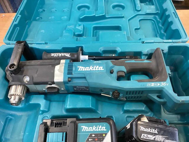 Makita dda460 haakse boormachine incl. 2x 5a accu bl1850b + acculader dc18rc - afbeelding 5 van  11