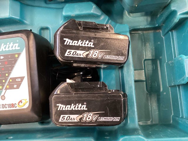 Makita dda460 haakse boormachine incl. 2x 5a accu bl1850b + acculader dc18rc - afbeelding 9 van  11