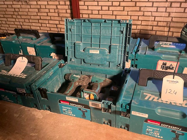 Makita ddf343 accu boormachine (2x) - afbeelding 1 van  3