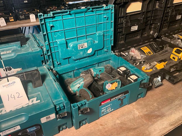 Makita ddf343 accu boormachine (2x) - afbeelding 1 van  4