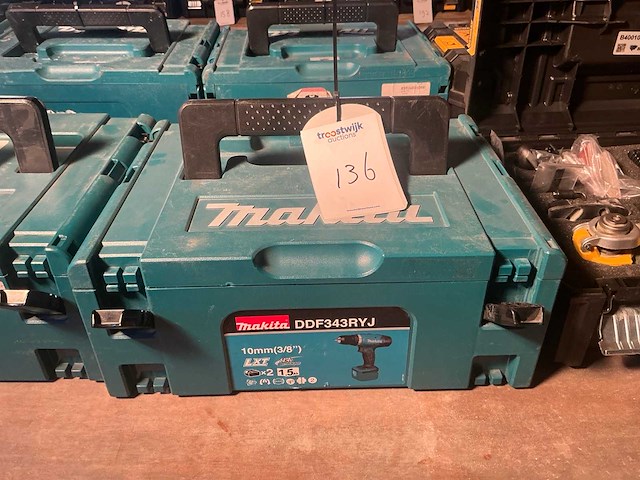 Makita ddf343 accu boormachine (2x) - afbeelding 4 van  4